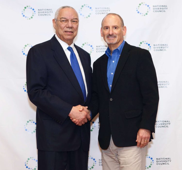 US General Colin Powell and Jonathan at the 2019 National Diversity Council leadership conference in Dallas, TX