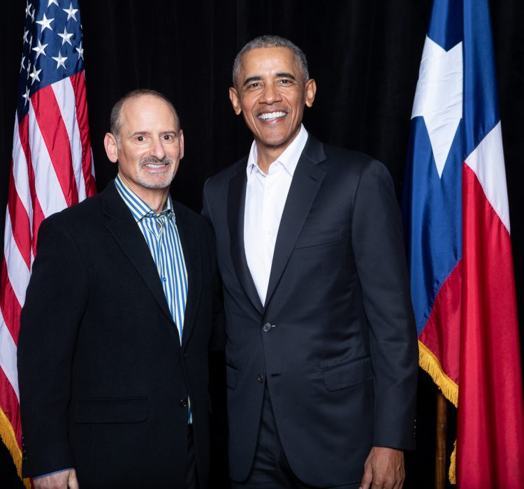 US President Barack Obama and Jonathan at the 2019 National Diversity Council leadership conference in Dallas, TX